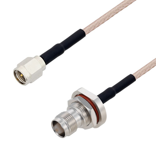 SMA Male to TNC Female Bulkhead Cable M17/113-RG316 Coax FMC00286