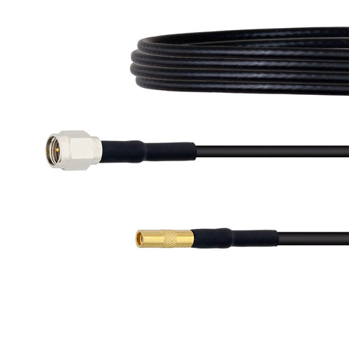 Low Loss SMA Male to MMCX Jack Cable LMR-100 Coax in 50 CM FMC00289-50CM