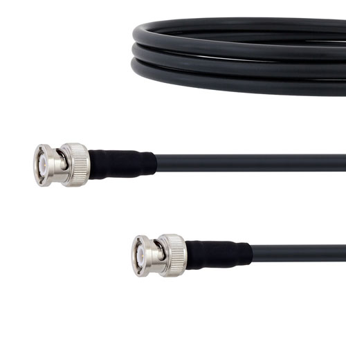 Low Loss BNC Male to BNC Male Cable LMR-240-UF Coax in 200 CM with Times Microwave components FMC00300-200CM