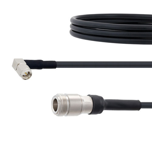 Low Loss RA SMA Male to N Female Cable LMR-195 Coax in 50 CM FMC00322-50CM