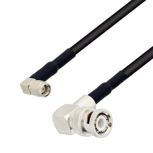 RA SMA Male to RA BNC Male Cable RG-58 Coax FMC00330