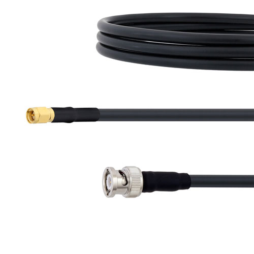 Low Loss SMA Male to BNC Male Cable LMR-240 Coax in 100 CM FMC00337-100CM