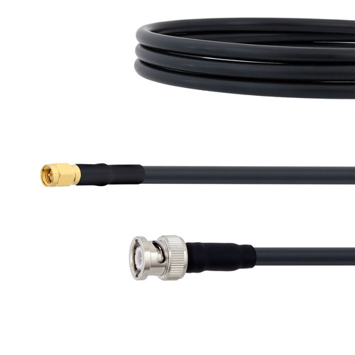 Low Loss SMA Male to BNC Male Cable LMR-240-UF Coax in 150 CM FMC00344-150CM