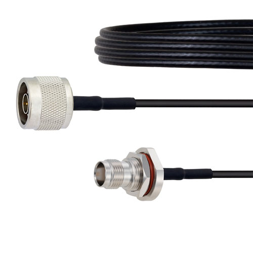 Low Loss N Male to TNC Female Bulkhead Cable LMR-100 Coax in 50 CM FMC00364-50CM