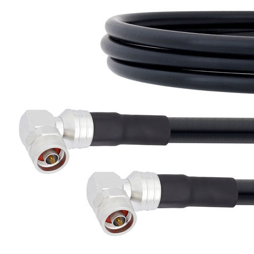 Low Loss RA N Male to RA N Male Cable LMR-600 Coax in 36 Inch with Times Microwave components FMC00392-36