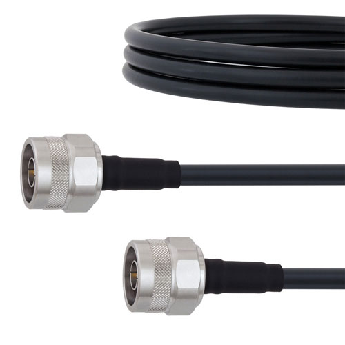 Low Loss N Male to N Male Cable LMR-240 Coax in 100 CM with Times Microwave components FMC00401-100CM
