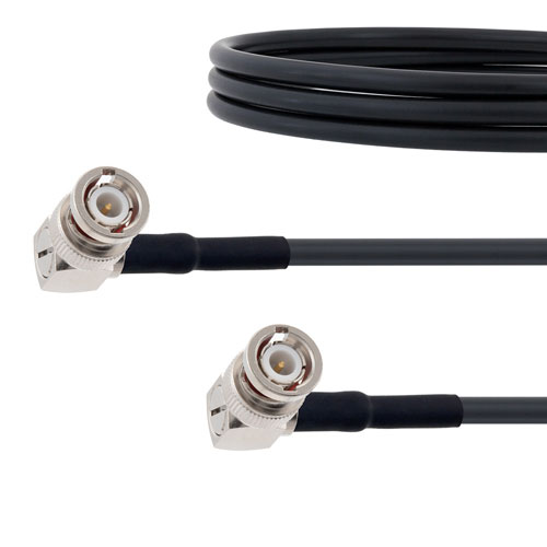 Low Loss RA BNC Male to RA BNC Male Cable LMR-200 Coax in 100 CM FMC00402-100CM