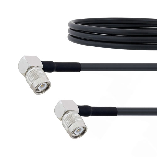 Low Loss RA TNC Male to RA TNC Male Cable LMR-240 Coax in 50 CM FMC00404-50CM