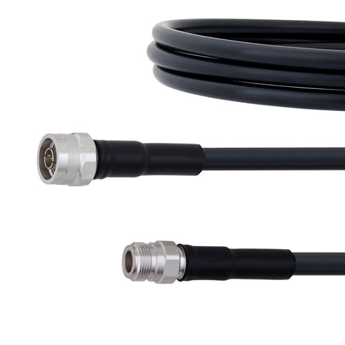 Low Loss N Male to N Female Cable LMR-400 Coax with Times Microwave components FMC00408