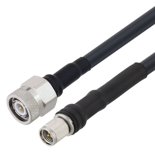 Low Loss SMA Male to TNC Male Cable LMR-240-UF Coax Using Times Microwave Components FMC00447