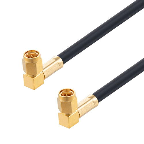 Low Loss RA SMA Male to RA SMA Male Cable LMR-200-UF Coax in 36 Inch FMC00491/0002-36