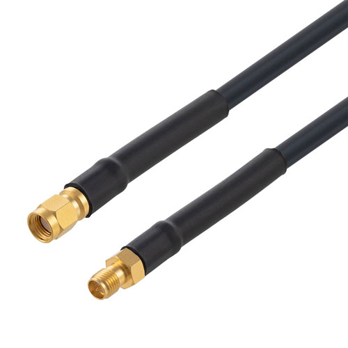 Low Loss RP SMA Plug to RP SMA Jack Cable LMR-240-UF Coax in 36 Inch with LF Solder FMC00509/0001-36
