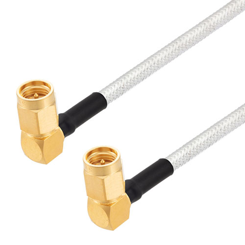 RA SMA Male to RA SMA Male Cable FM-SR141TB Coax in 18 Inch FMC00568-18