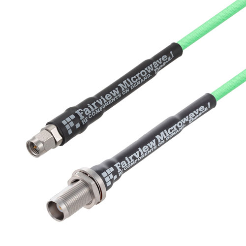 Low Loss SMA Male to TNC Female Bulkhead Cable 36 Inch Length LL142 Coax FMC00629-36