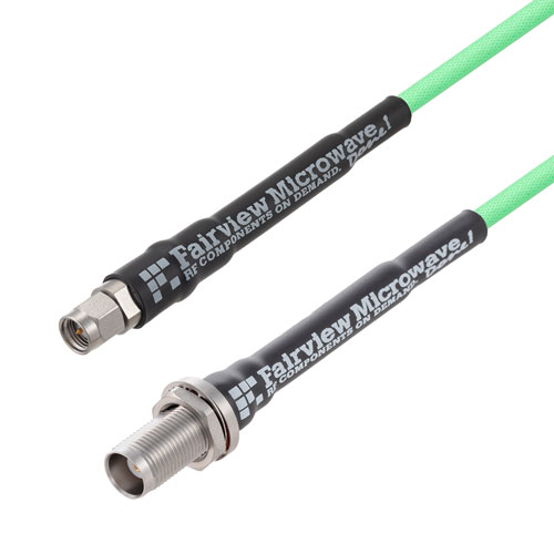 Low Loss SMA Male to TNC Female Bulkhead Cable LL142 Coax FMC00629
