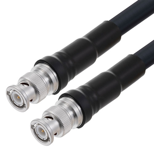 Low Loss BNC Male to BNC Male Cable LMR-400-DB Coax in 48 Inch with Times Microwave Components FMC00701-48