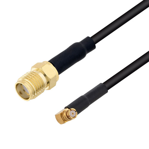 Low Loss SMA Female to RA Push-On SMP Female Cable LMR-100 Coax in 36 Inch FMC00710-36