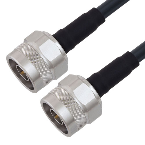 Low Loss N Male to N Male Cable 12 Inch Length LMR-240-DB Coax Using Times Microwave Components FMC00777-12