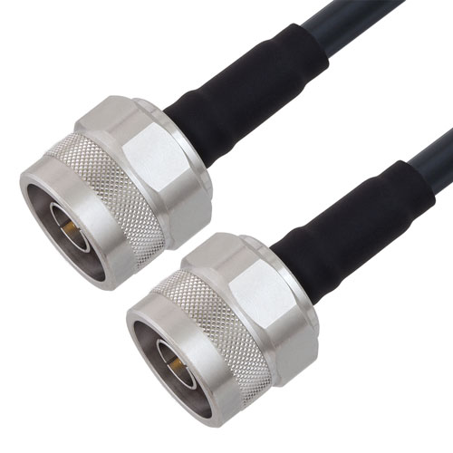 Low Loss N Male to N Male Cable LMR-240-DB Coax Using Times Microwave Components FMC00777