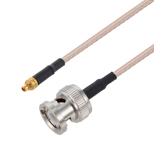 MMCX Plug to BNC Male Cable M17/113-RG316 Coax in 48 Inch FMC00797-48
