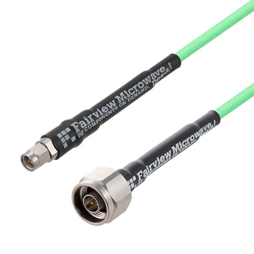 Low Loss SMA Male to N Male Cable LL142 Coax in 60 Inch FMC00860-60