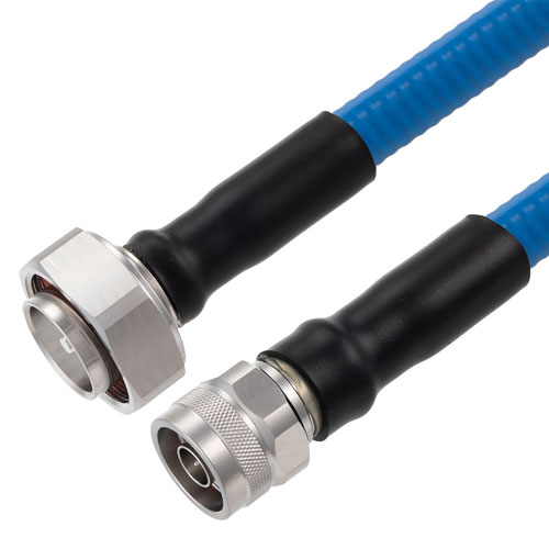 Plenum Low PIM N Male to 7/16 DIN Male Cable SPP-500-LLPL Coax in 200 cm with Times Microwave Components FMC00877-200CM