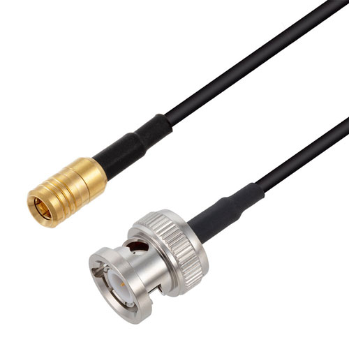 Low Loss SMB Plug to BNC Male Cable LMR-100A-UF Coax in 24 Inch FMC00913-24