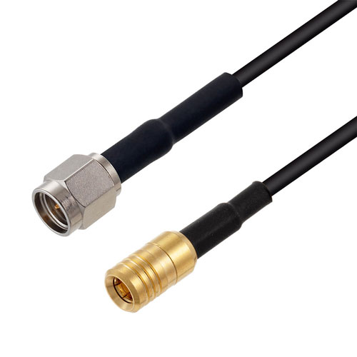 Low Loss SMA Male to SMB Plug Cable LMR-100A-UF Coax in 48 Inch FMC00918-48