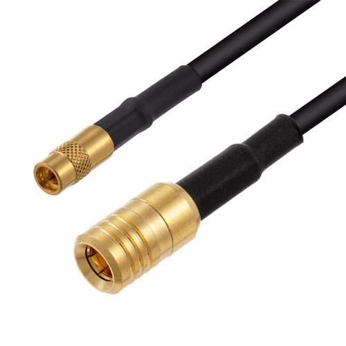 Low Loss MMCX Jack to SMB Plug Cable LMR-100A-UF Coax in 60 Inch FMC00922-60