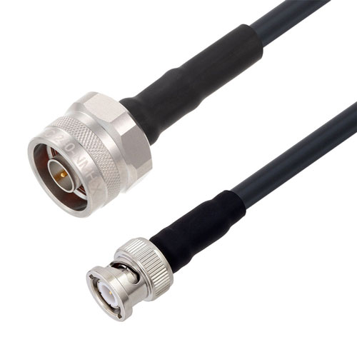 Fire Rated Low Loss N Male to BNC Male Cable LMR-240-FR Coax in 36 Inch FMC00931-36