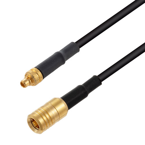 Low Loss MMCX Plug to SMB Plug Cable LMR-100A-UF Coax in 100 cm FMC01010-100CM