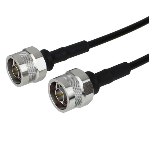 N Male to N Male Cable LMR-195 Coax in 36 Inch with Times Microwave Connectors FMC0101195LF-36