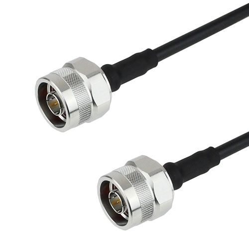 N Male to N Male Cable LMR-200-FR Coax with Times Microwave Connectors FMC0101202