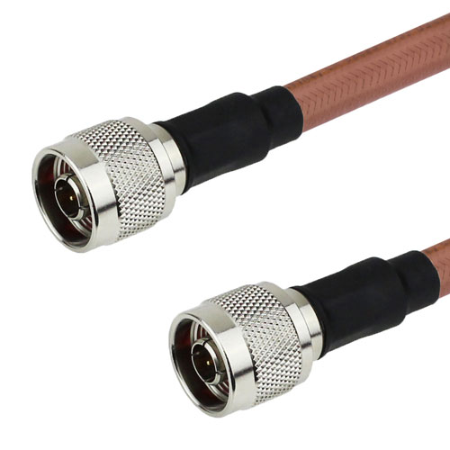 N Male to N Male Cable RG-393 Coax in 24 Inch with LF Solder FMC0101393LF-24