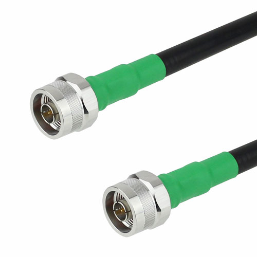 N Male to N Male Cable LMR-400-UF Coax in 24 Inch with Times Microwave Connectors with LF Solder FMC0101405LF-24