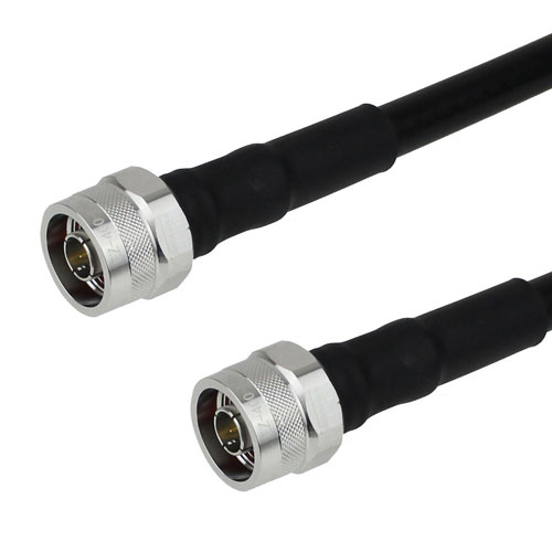 N Male to N Male Cable LMR-400-DB Coax in 36 Inch with Times Microwave Connectors FMC0101410-36