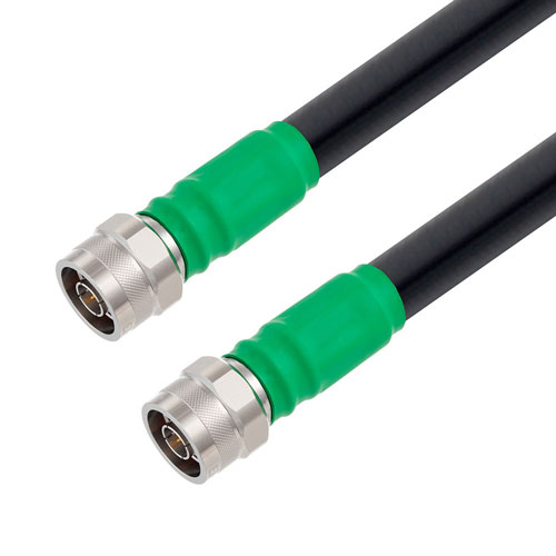 Low Loss N Male to N Male Cable LMR-600 Coax in 12 Inch with Times Microwave Connectors with LF Solder FMC0101600LF-12