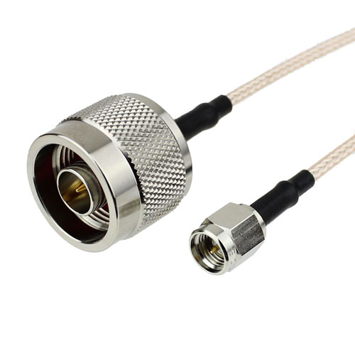 N Male to SMA Male Cable RG-316 Coax in 6 Inch FMC0102315-06