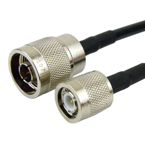 N Male to TNC Male Cable RG223 Coax with LF Solder FMC0103223LF