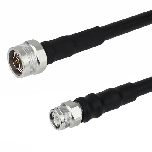 Low Loss N Male to TNC Male Cable LMR-400-DB Coax with Times Microwave Connectors with LF Solder FMC0103410LF