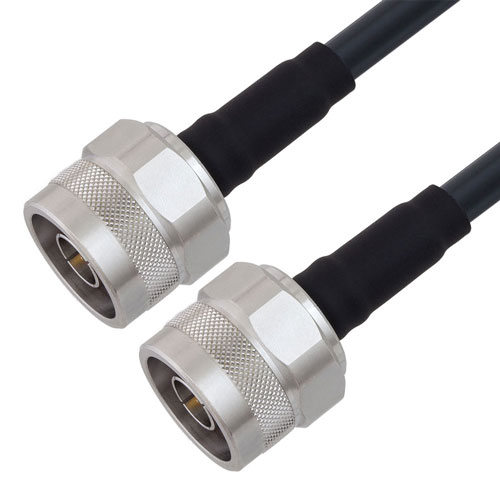 Fire Rated Low Loss N Male to N Male Cable LMR-240-FR Coax in 36 Inch with Times Microwave Components FMC01079-36