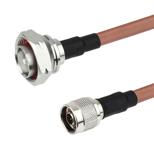 N Male to 7/16 DIN Male Cable RG-393 Coax in 72 Inch FMC0115393-72