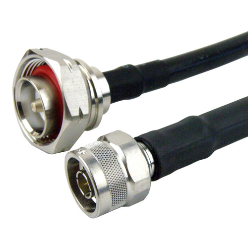 N Male to 7/16 DIN Male Cable LMR-400 Coax in 24 Inch FMC0115400-24