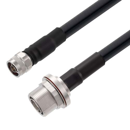Low Loss N Male to 7/16 DIN Female Bulkhead Cable LMR-LW600 Coax FMC01199