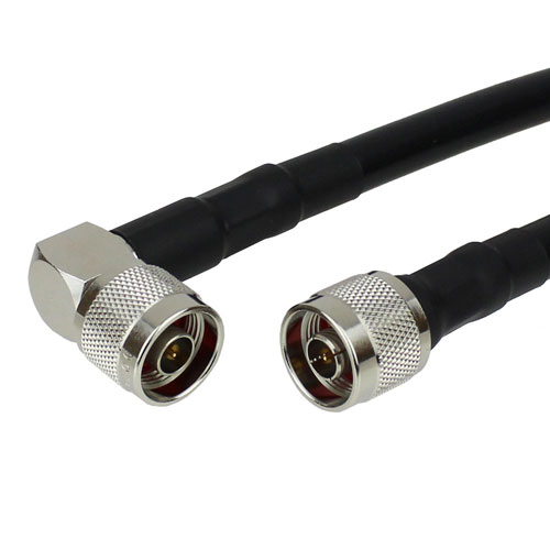 N Male to RA N Male Cable RG-214 Coax FMC0142214