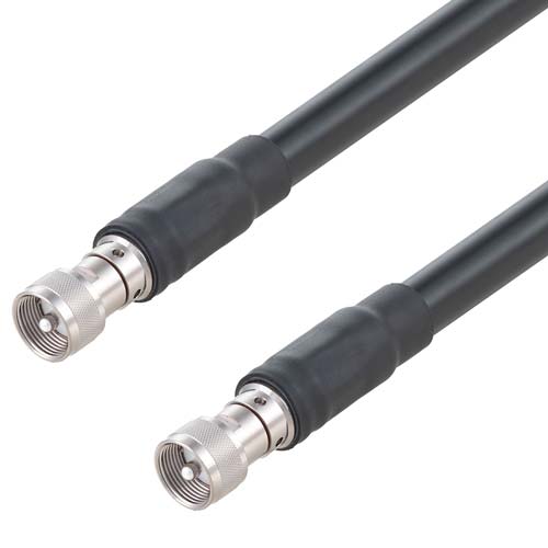 Low Loss UHF Male to UHF Male Cable LMR-600 Coax in 180 Inch with Times Microwave Components FMC01480-180