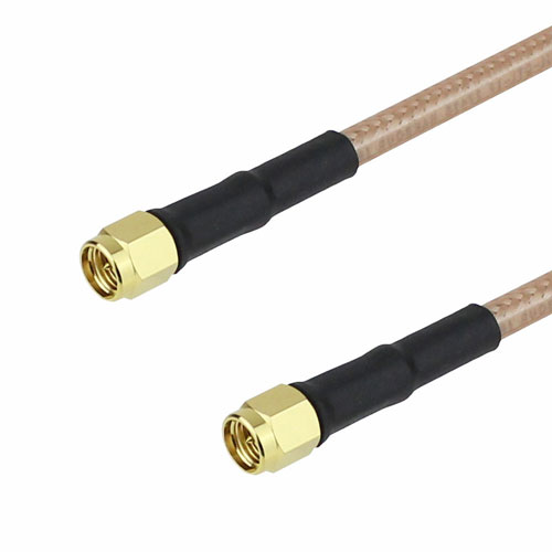 SMA Male (Plug) to SMA Male (Plug) Cable M17/60-RG142 Coax Up To 6 GHz, 1.35 VSWR in 48 Inch FMC0202142-48