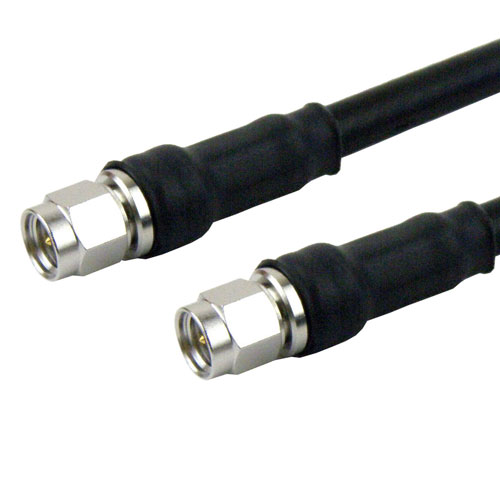 SMA Male to SMA Male Cable LMR-240-UF Coax in 120 Inch with Times Microwave Connectors FMC0202245-120