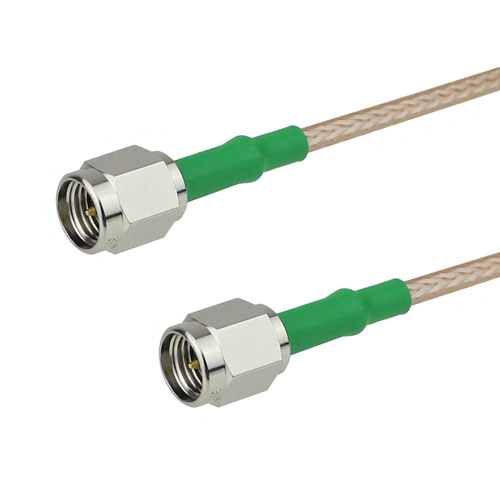 SMA Male (Plug) to SMA Male (Plug) Cable M17/113-RG316 Coax Up To 3 GHz, 1.35 VSWR in 12 Inch and RoHS Compliant FMC0202316LF-12