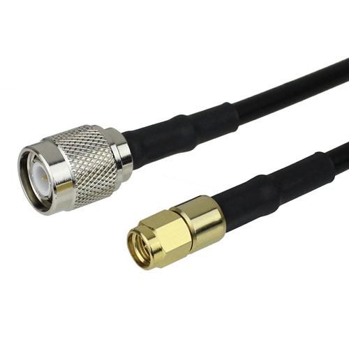 Low Loss SMA Male to TNC Male Cable LMR-195 Coax in 24 Inch with LF Solder FMC0203195LF-24